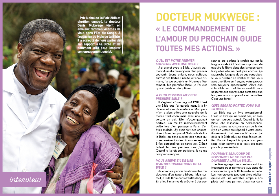 Mois de la Bible - Mukwege